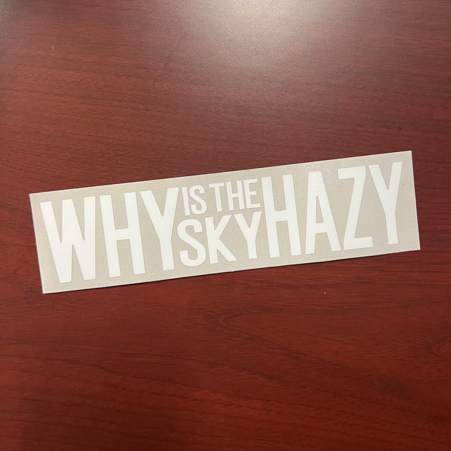 Die-Cut Vinyl Window Decal